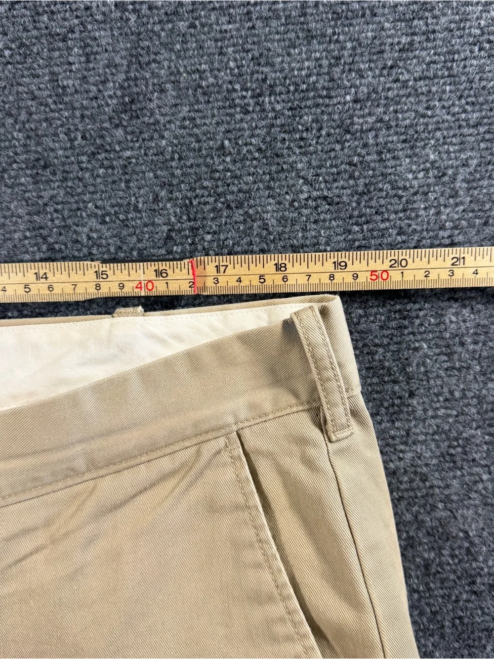 Vintage J.Crew Men's Classic Tan Flat Chino Pants 38x32 100% Cotton